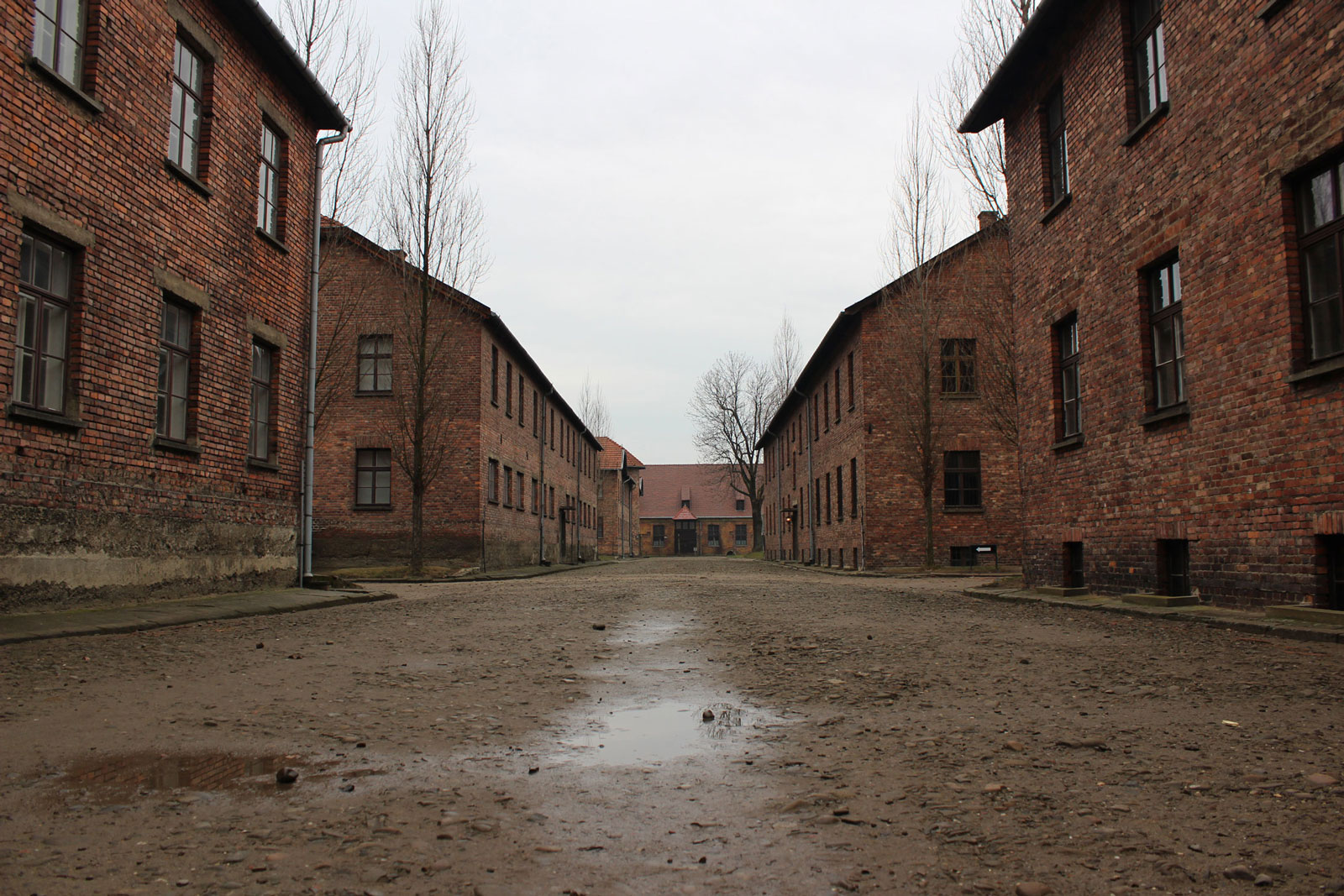 Road between blocks