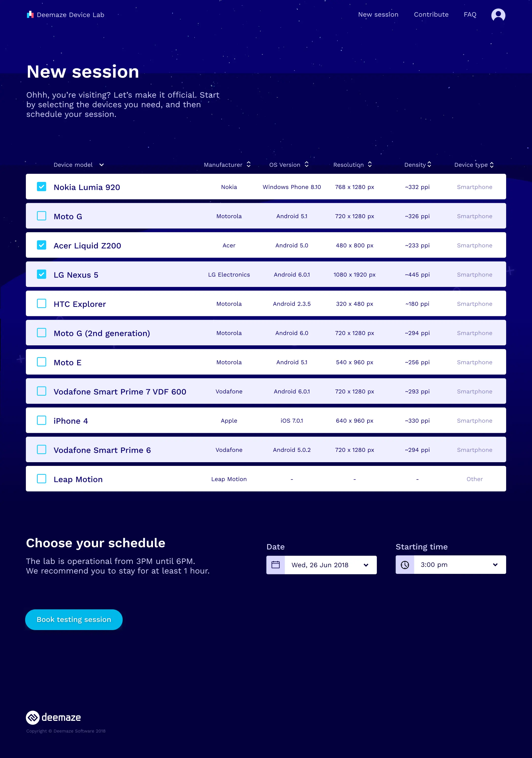 Reset password form design